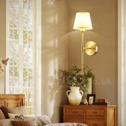 Enkeltlys Tradisjonell Klassisk Kobber Innendørs Vegglampe