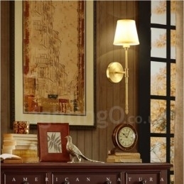 Enkeltlys Tradisjonell Klassisk Kobber Innendørs Vegglampe