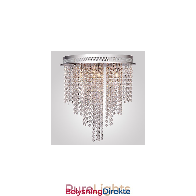 Moderne Samtids Krystall Mini Stil Galvanisert Metall Innfelt Montering