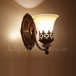 Enkelt Lys Tradisjonell Klassisk Stue Spisestue Soverom Metall Innendørs Vegglampe