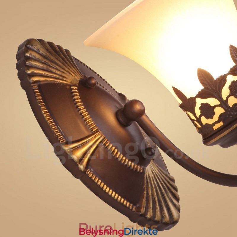 Enkelt Lys Tradisjonell Klassisk Stue Spisestue Soverom Metall Innendørs Vegglampe