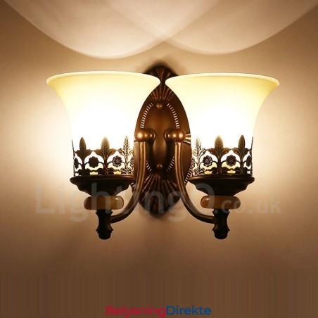 Lys Tradisjonell Klassisk Stue Spisestue Soverom Metall Innendørs Vegglampe