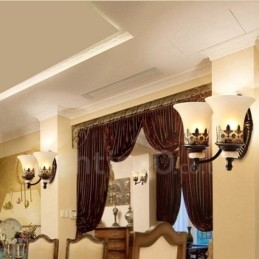 Lys Tradisjonell Klassisk Stue Spisestue Soverom Metall Innendørs Vegglampe