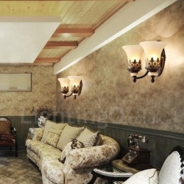 Lys Tradisjonell Klassisk Stue Spisestue Soverom Metall Innendørs Vegglampe