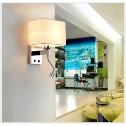 Det Moderne Hotellrommet Lese Kreativt Stoff Korridor Balkong Nattbordslampe Vegglampe