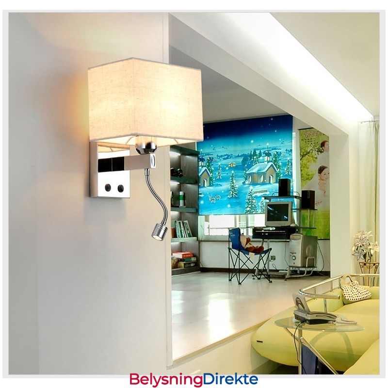 Det Moderne Hotellrommet Lese Kreativt Stoff Korridor Balkong Nattbordslampe Vegglampe