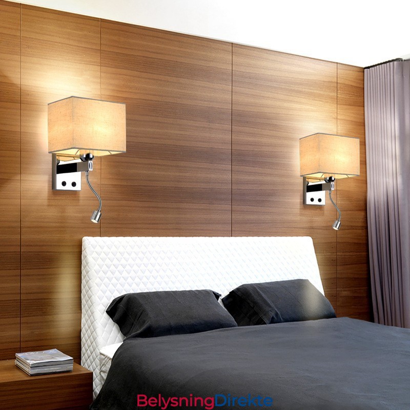 Det Moderne Hotellrommet Lese Kreativt Stoff Korridor Balkong Nattbordslampe Vegglampe