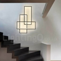 Moderne, Moderne Taklampe I Aluminium, Veggmontert Med Fjernkontrolldimmer For Stue, Soverom