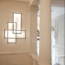 Moderne, Moderne Taklampe I Aluminium, Veggmontert Med Fjernkontrolldimmer For Stue, Soverom