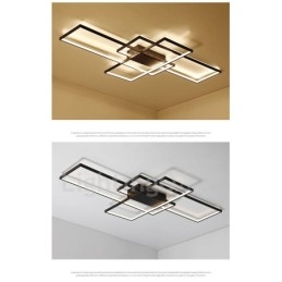 Moderne, Moderne Taklampe I Aluminium, Veggmontert Med Fjernkontrolldimmer For Stue, Soverom, Kan Også Brukes Som Vegglampe