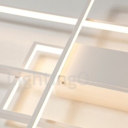 Moderne, Moderne Taklampe I Aluminium, Veggmontert Med Fjernkontrolldimmer For Stue, Soverom, Kan Også Brukes Som Vegglampe