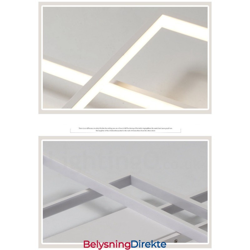 Moderne, Moderne Taklampe I Aluminium, Veggmontert Med Fjernkontrolldimmer For Stue, Soverom, Kan Også Brukes Som Vegglampe