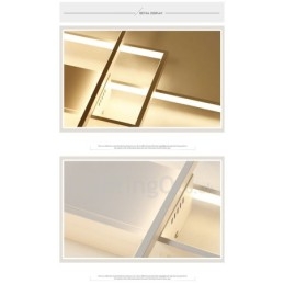 Moderne, Moderne Taklampe I Aluminium, Veggmontert Med Fjernkontrolldimmer For Stue, Soverom, Kan Også Brukes Som Vegglampe