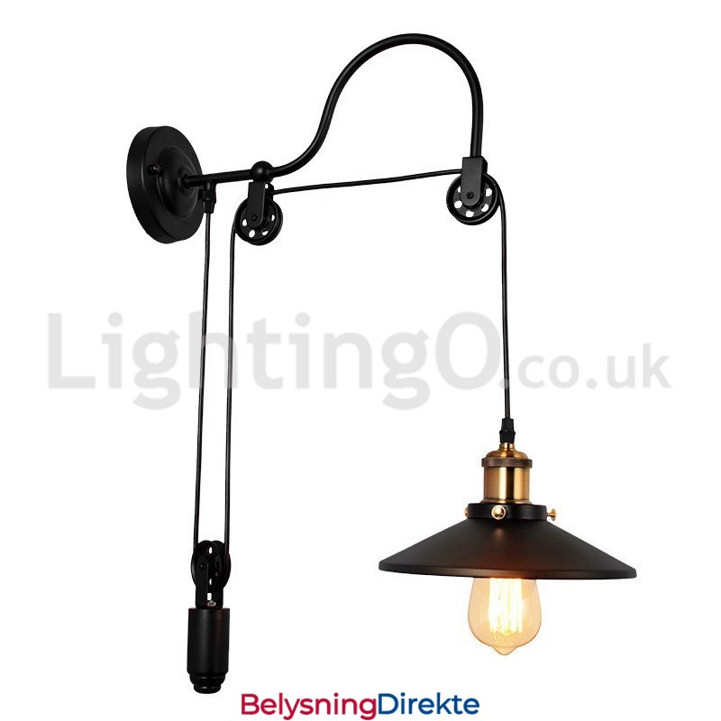 Retro Innfelt Vegglampe Midtgang Bar Kafé Soverom Arbeidsrom Loft Trinse Vegglampe