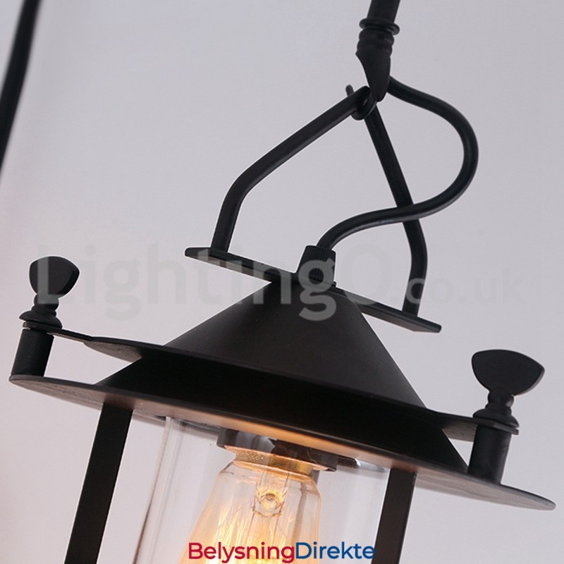 Retro Dock-Vegglampe Svart Wharf-Vegglamper Dock-Vegglampe Restaurant Stue Kafé Bar Klesbutikk