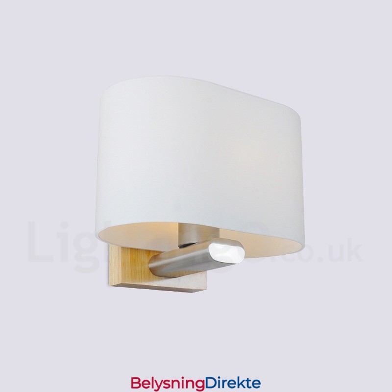 Moderne, Samtidskunstnerisk Vegglampe I Tre I Rustfritt Stål Med Glassskjerm For Midtgang, Bar, Kafé, Soverom, Arbeidsrom, Loft, Trinse-Vegglampe