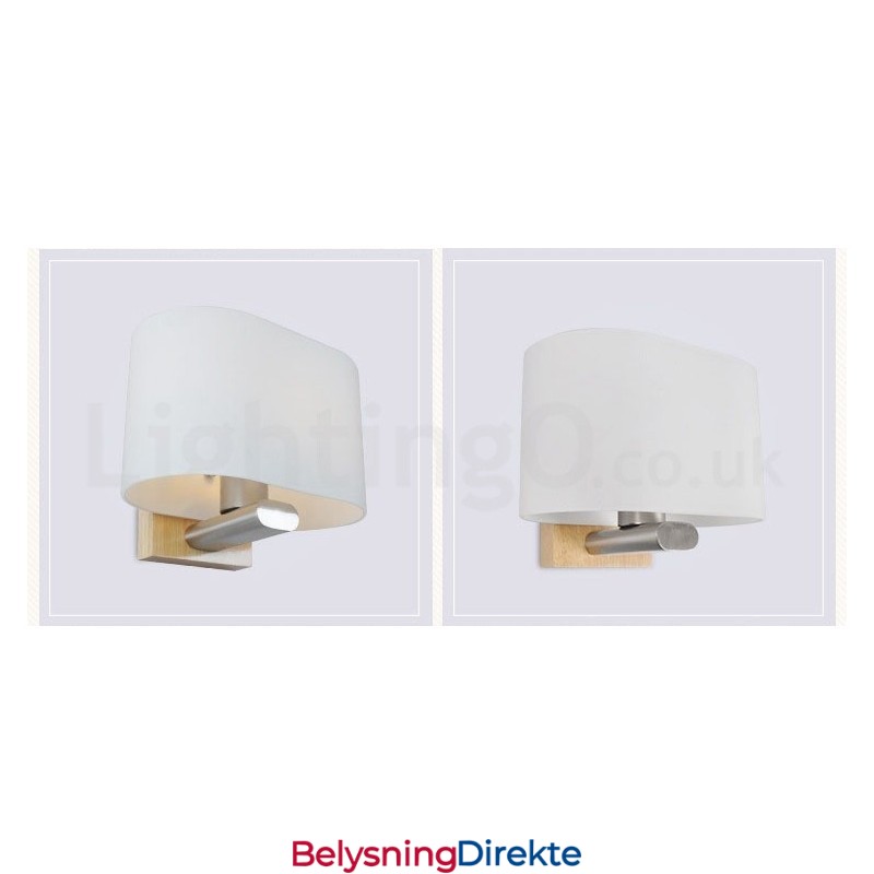 Moderne, Samtidskunstnerisk Vegglampe I Tre I Rustfritt Stål Med Glassskjerm For Midtgang, Bar, Kafé, Soverom, Arbeidsrom, Loft, Trinse-Vegglampe