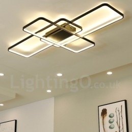 Moderne, Moderne Taklampe I Aluminium, Veggmontert Med Fjernkontrolldimmer For Stue, Soverom, Kan Også Brukes Som Vegglampe