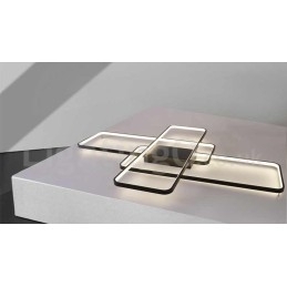 Moderne, Moderne Taklampe I Aluminium, Veggmontert Med Fjernkontrolldimmer For Stue, Soverom, Kan Også Brukes Som Vegglampe