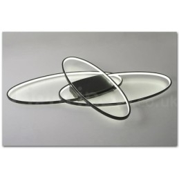 Dimmbar Oval Moderne Samtidskunst Taklampe I Aluminium Innfelt Lampe For Stue Soverom Kan Også Brukes Som Vegglampe