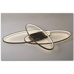 Dimmbar Oval Moderne Samtidskunst Taklampe I Aluminium Innfelt Lampe For Stue Soverom Kan Også Brukes Som Vegglampe