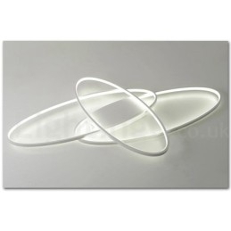 Dimmbar Oval Moderne Samtidskunst Taklampe I Aluminium Innfelt Lampe For Stue Soverom Kan Også Brukes Som Vegglampe