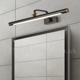 Ipmirror-Lampe Baderomslamper Vegglamper I Ren Messing Med Akrylskjerm Sminkebelysning