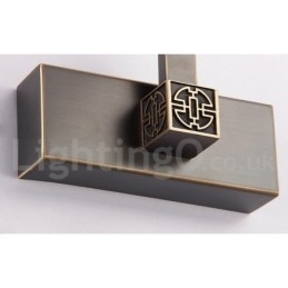 Ipmirror-Lampe Baderomslamper Vegglamper I Ren Messing Med Akrylskjerm Sminkebelysning