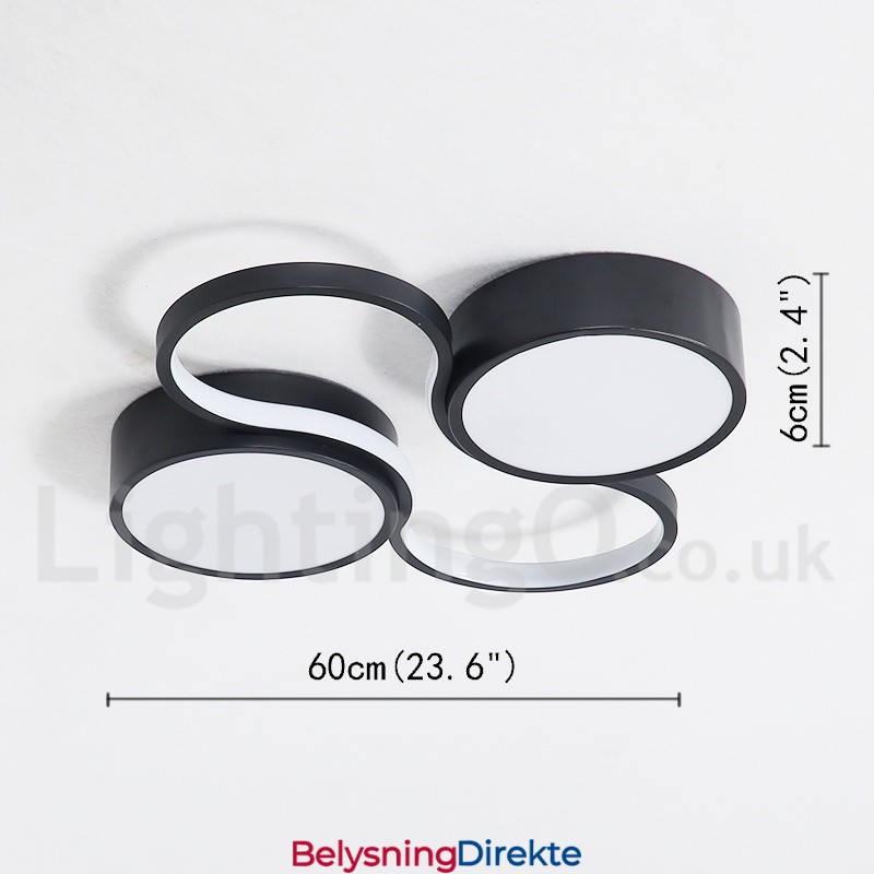 Dimbar Moderne, Moderne Taklampe I Aluminium, Innfelt Lampe For Stue, Soverom, Kan Også Brukes Som Vegglampe