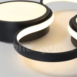 Dimbar Moderne, Moderne Taklampe I Aluminium, Innfelt Lampe For Stue, Soverom, Kan Også Brukes Som Vegglampe