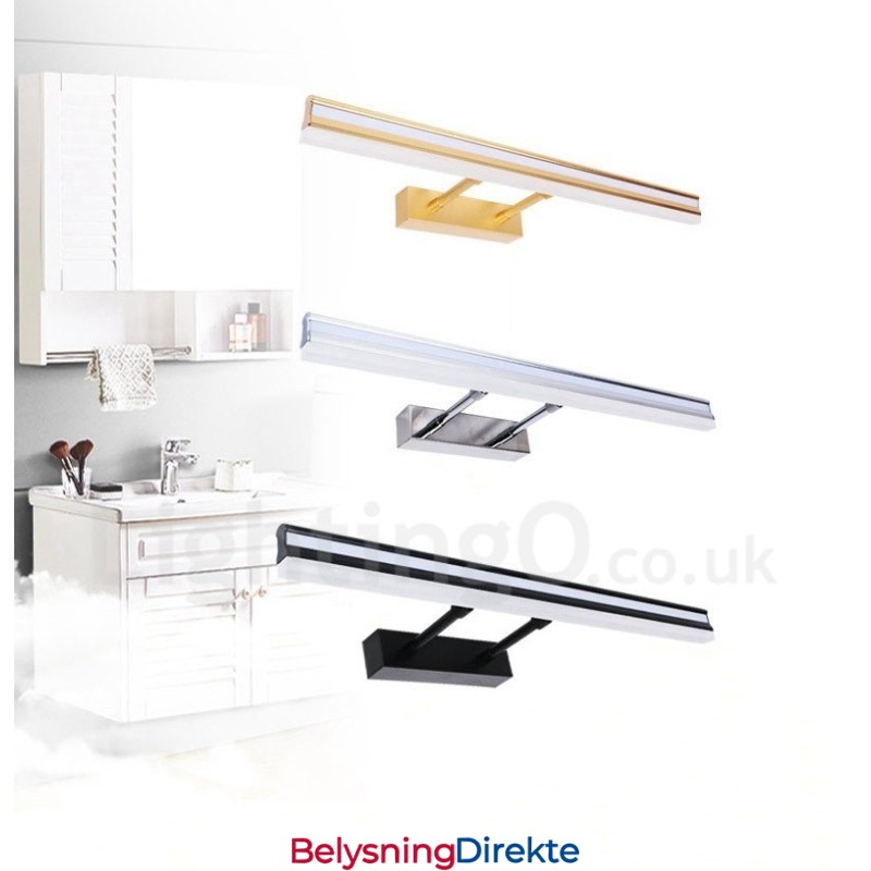 Ip44 Speillampe Baderomslys Opp- Og Nedbelysning Vegglamper Med Akrylskjerm Sminkebelysning