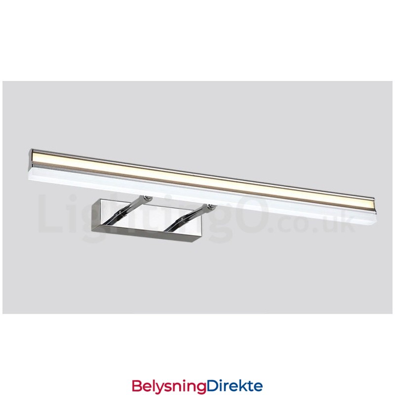 Ip44 Speillampe Baderomslys Opp- Og Nedbelysning Vegglamper Med Akrylskjerm Sminkebelysning