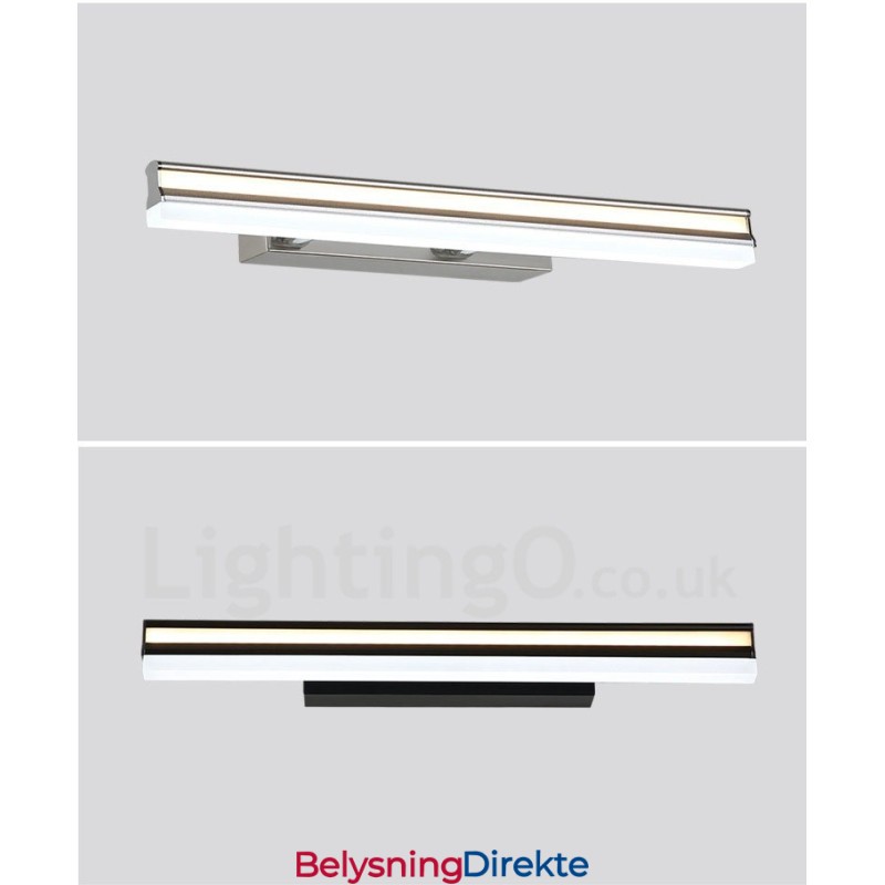 Ip44 Speillampe Baderomslamper Vegglamper Med Akrylskjerm Sminkebelysning