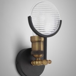 Rustikk Retro Vintage Vegglampe Med 1 Lys Med Glassskjerm, Spesielt For Hotell, Kontor, Utstillingslokale, Stue, Spisestue