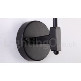 Rustikk Retro Vintage Vegglampe Med To Lyskilder Og Flerfarget Glassskjerm, Spesielt For Hotell, Kontor, Utstillingslokale, Stue, Soverom