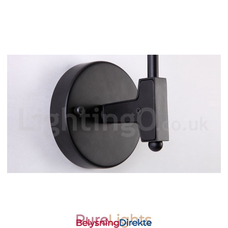 Rustikk Retro Vintage Vegglampe Med To Lyskilder Og Flerfarget Glassskjerm, Spesielt For Hotell, Kontor, Utstillingslokale, Stue, Soverom