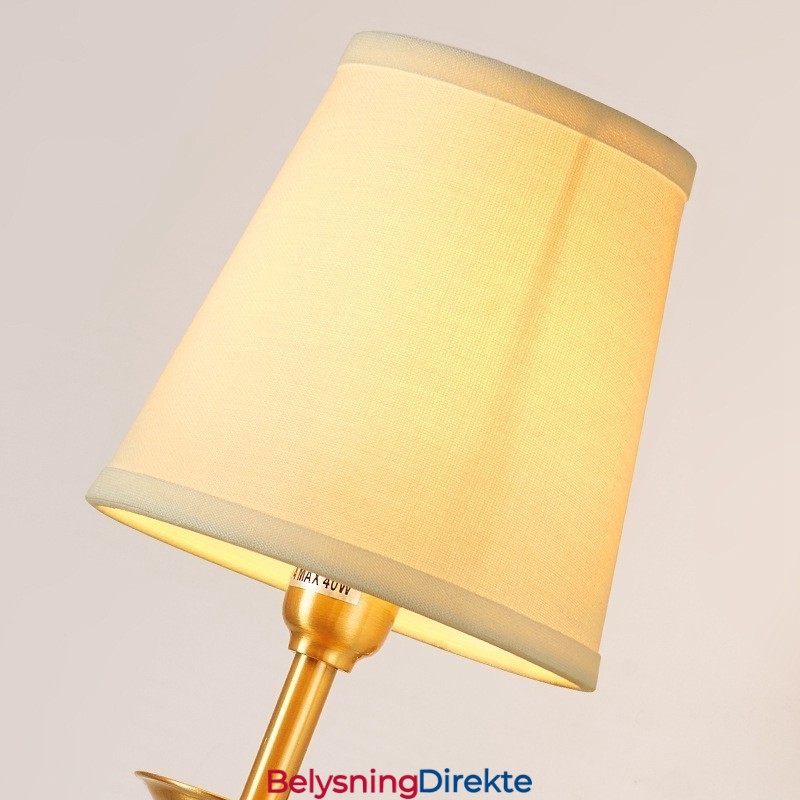 Luksuriøs Rustikk Retro Vintage Vegglampe Med 1 Lys Og Stoffskjerm I Ren Messing, Spesialtilpasset Til Hotell, Soverom, Utstillingslokale, Stue, Spisestue