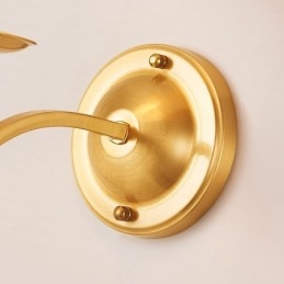 Luksuriøs Rustikk Retro Vintage Vegglampe Med 1 Lys Og Stoffskjerm I Ren Messing, Spesialtilpasset Til Hotell, Soverom, Utstillingslokale, Stue, Spisestue