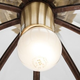 Moderne, Samtidskunst Dekorativ Design Taklampe I Kobberfamilie