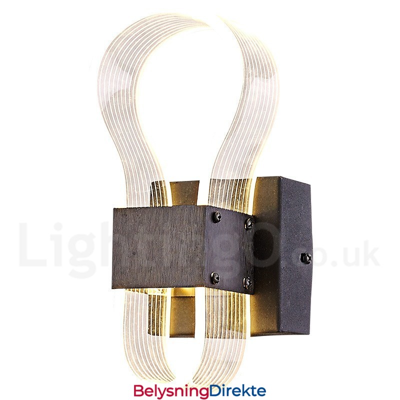 Moderne Vegglampe Med Akrylskjerm For Soverom, Gang