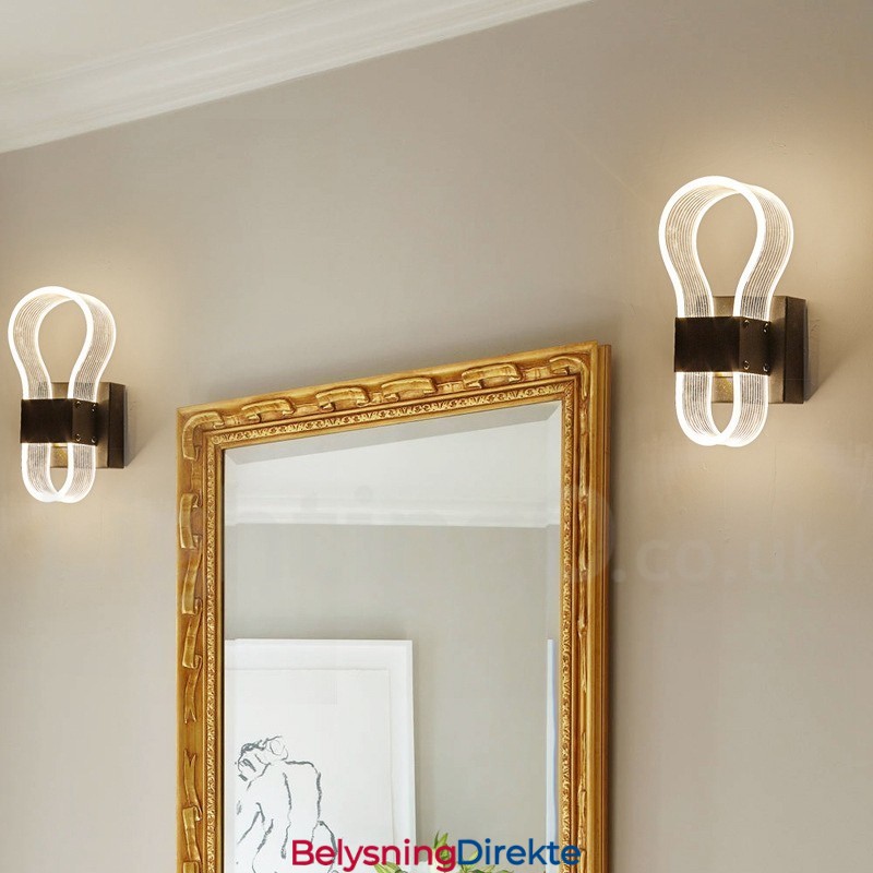 Moderne Vegglampe Med Akrylskjerm For Soverom, Gang