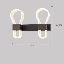 Moderne Vegglampe Med Akrylskjermer For Soverom, Gang