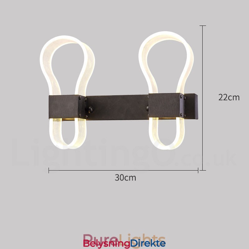 Moderne Vegglampe Med Akrylskjermer For Soverom, Gang