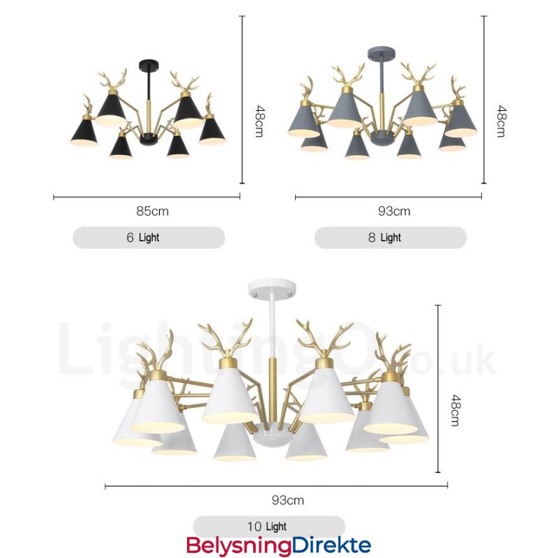 Moderne Gevirvegglampe