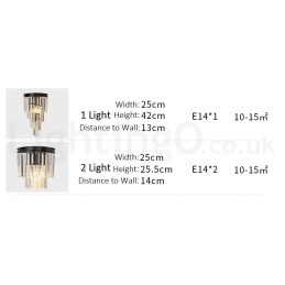 Moderne Luksuriøs K9 Krystallvegglampe Med Krystallskjerm