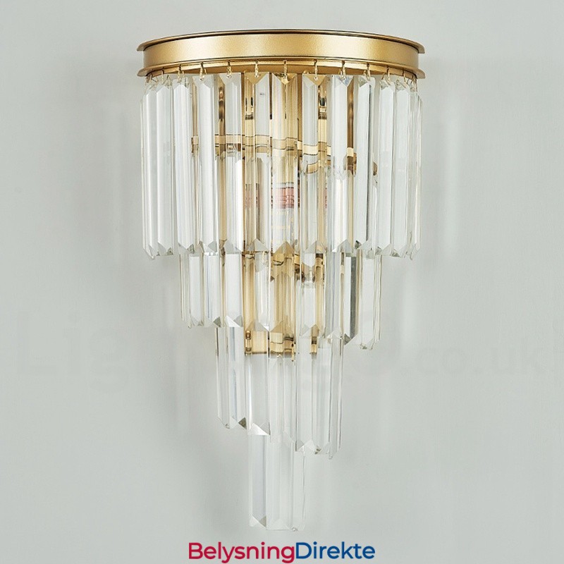 Moderne Luksuriøs K9 Krystallvegglampe Med Krystallskjerm