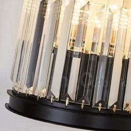 Moderne Luksuriøs K9 Krystallvegglampe Med Krystallskjerm