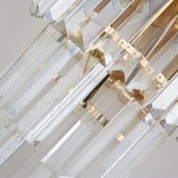 Gullmatchende Postmodern Luksuriøs K9 Krystallvegglampe Med Krystallskjerm