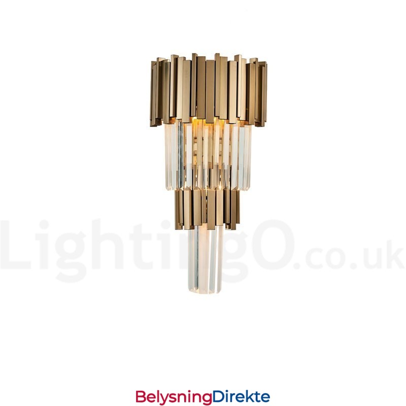 Moderne Luksuriøs K9 Krystallvegglampe Med Krystallskjerm