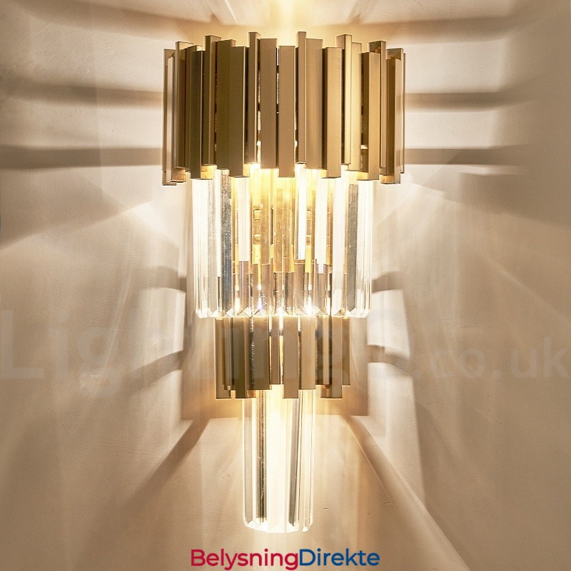 Moderne Luksuriøs K9 Krystallvegglampe Med Krystallskjerm